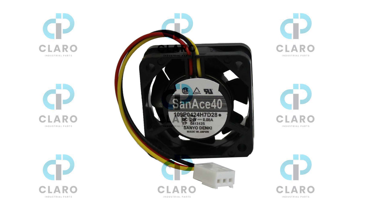 NEW 109P0424H7D28 W.C.   DC 24V 0.08A SANYO DENKI FAN