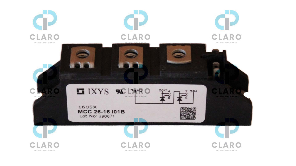 NEW MCC26-16IO1B THYRISTOR/DIODE 32A 1600V IXIS MODULE