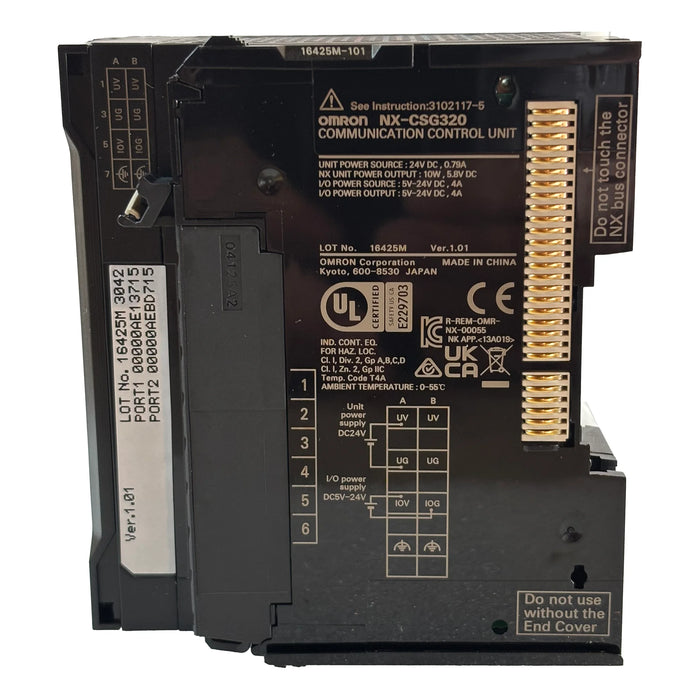 Claro Industrial Parts - OMRON - NX-CSG320